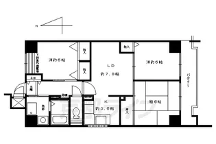 ミルウィンドウ【8階】の間取り