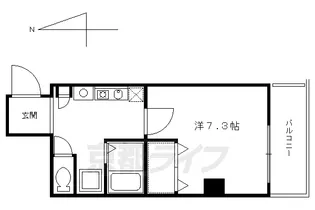 レジデンス花菱【403号室】の間取り