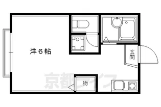 シャインハイツ三条【202号室】の間取り