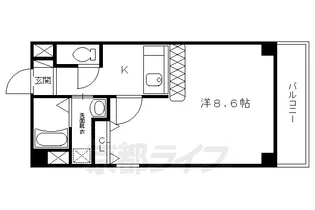 ペペ御所南【4階】の間取り