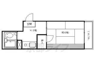 武内ビル【402号室】の間取り