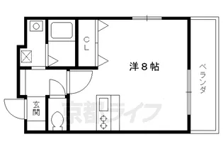 グランドパレス祗園古門前【503号室】の間取り