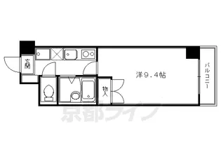 京都府京都市中京区本能寺町【マンション】の間取り