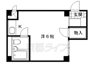 京都府京都市中京区錦小路猪熊通上ル下瓦町【マンション】の間取り