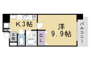 プロスペクト河原町五条【801号室】の間取り