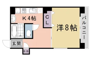 「プロスペクト河原町五条」【1005号室】の間取り