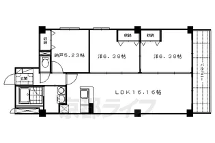 コンフォレスト三条【2階】の間取り