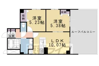 コンフォレスト三条【4階】の間取り