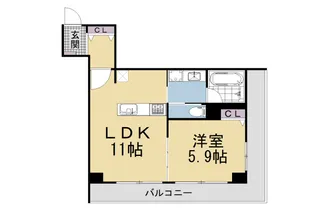 藤和シティコープ烏丸【5階】の間取り