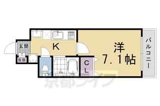 Royal烏丸【1004号室】の間取り