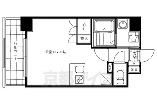 エスリード烏丸五条駅前【4階】の間取り
