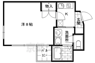 京都府京都市中京区小川通御池下ル壺屋町【マンション】の間取り