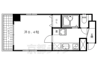Placido白川今小路【3階】の間取り