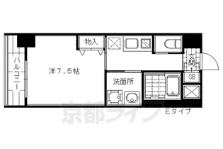 APEX京都東山三条【305号室】の間取り