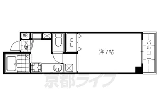 KOGA FLATⅡ【402号室】の間取り