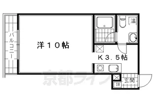ハクユウ宮川【301号室】の間取り