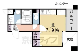 1Rの間取り画像
