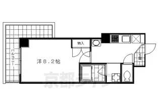 マインズ・コム四条大宮【6階】の間取り