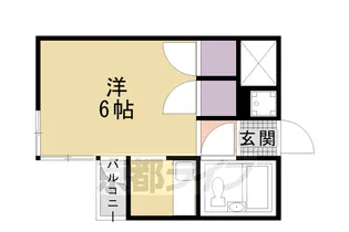京都府京都市中京区二条通西洞院東入正行寺町【マンション】の間取り