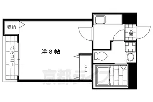 ツゥインウッド【202号室】の間取り