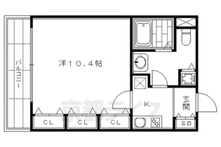 SHICATA ONZE BLDG【6階】の間取り