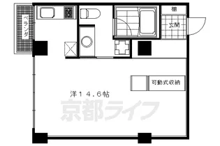 京都府京都市中京区油小路三条上る宗林町【マンション】の間取り