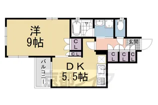 ベラジオ富小路【5階】の間取り