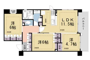 アバンエスパス烏丸御池【5階】の間取り