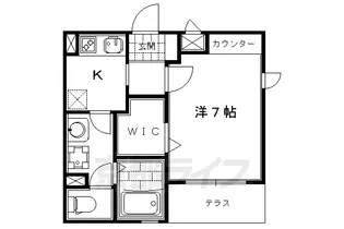 1Kの間取り画像