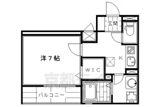 ベレオ大宮【205号室】の間取り
