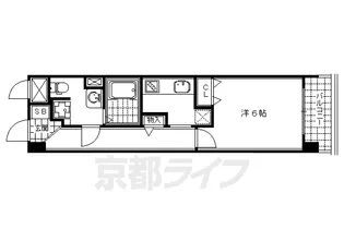 ORYZA三条西洞院【402号室】の間取り