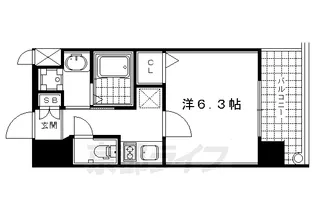 アスヴェル京都堀川高辻【7階】の間取り