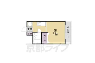 サンラック二条【302号室】の間取り