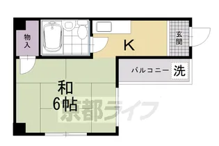 コーポラス河合【405号室】の間取り