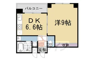 AMI四条烏丸【4階】の間取り