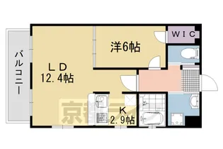 ベラジオ京都鴨川【3階】の間取り
