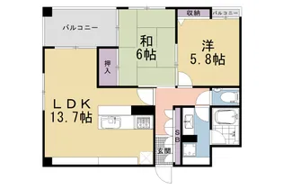 御所南グリーンマンション東洞院【3F号室】の間取り