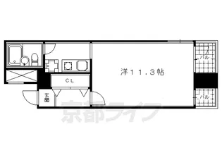 珠光ビル三条【401号室】の間取り