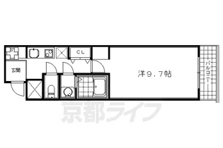 京都府京都市中京区油小路通三条下る三条油小路町【マンション】の間取り