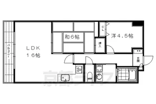 京都府京都市中京区六角通富小路東入大黒町【マンション】の間取り