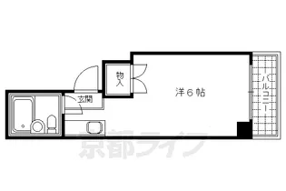 スタジオ大京【3D号室】の間取り