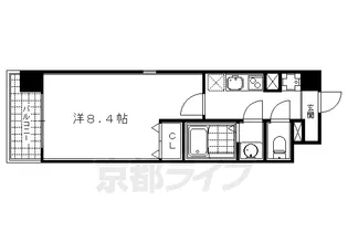 京都府京都市下京区高辻通油小路東入永養寺町【マンション】の間取り