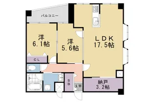 藤和シティホームズ堺町通【501号室】の間取り