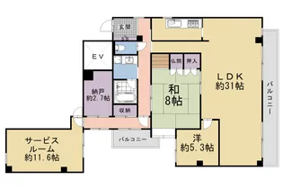 ステュディオフラット室町【503号室】の間取り