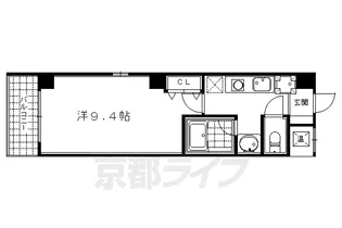 フジテラス東山三条【1階】の間取り