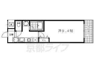 フジテラス東山三条【3階】の間取り