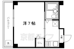 京都府京都市下京区船鉾町【マンション】の間取り