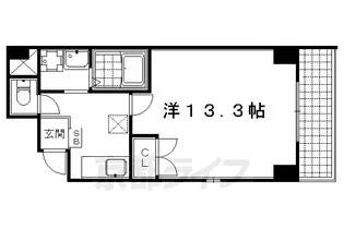 With京Seasons【6階】の間取り