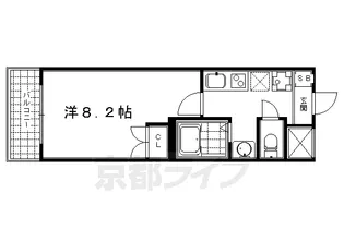 エスポワール二条城【2階】の間取り