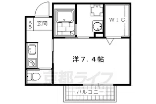 ROHJI NISHIKI【205号室】の間取り